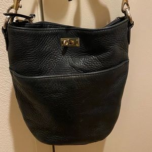 Leather J Crew bucket style crossbody